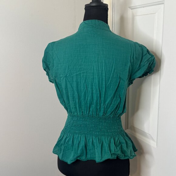 Green Charlotte Russe Blouse, Size Large - Picture 4 of 5